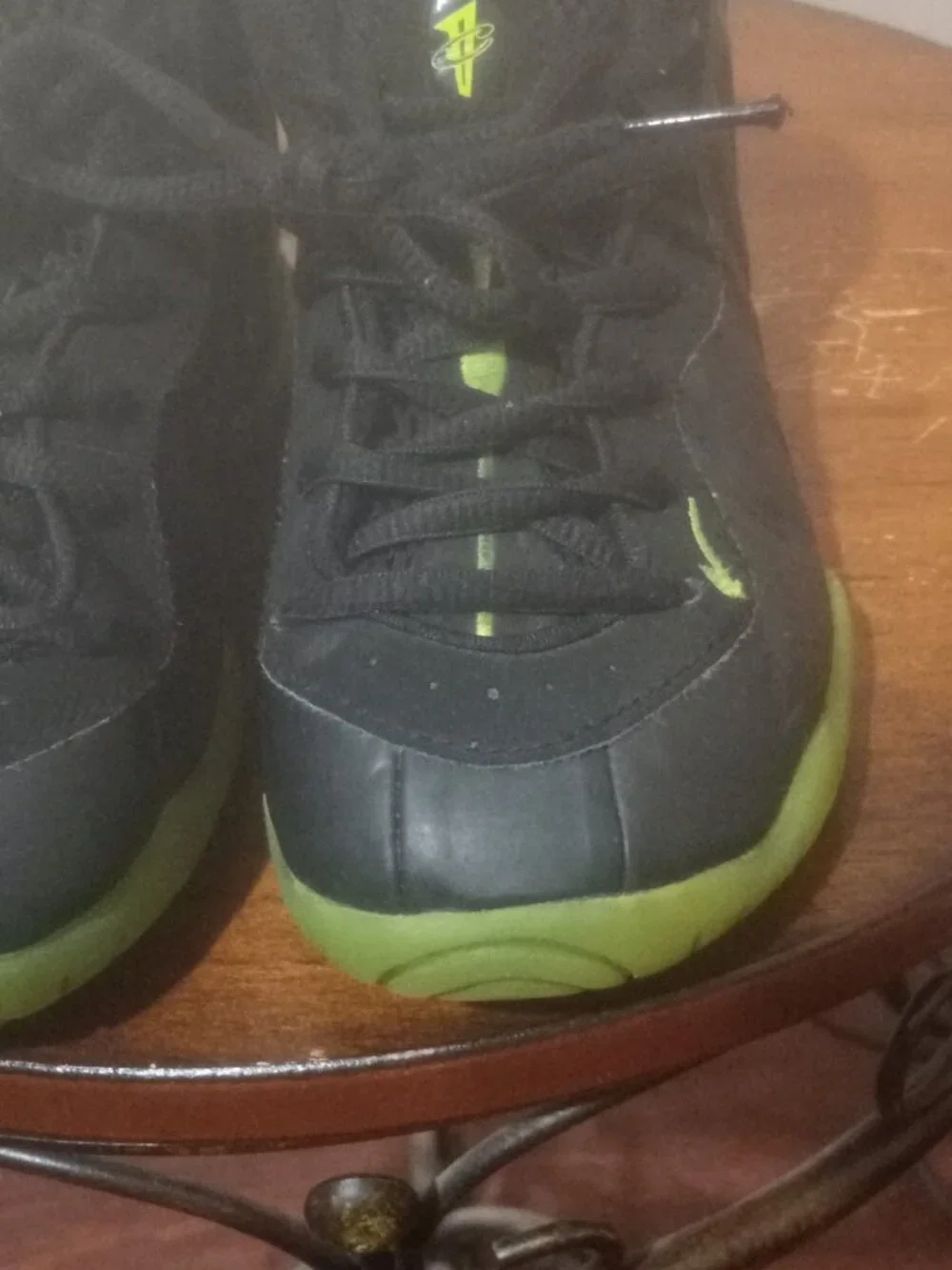 Nike Little Posite One Black Volt (PS) Shoes HF0978-001 Toddler Size 13C